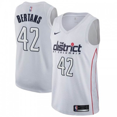 Nike Washington Wizards #42 Davis Bertans White Youth NBA Swingman City Edition Jersey